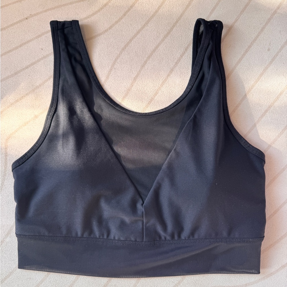 90 Degree By Reflex Charcoal Sports Bra